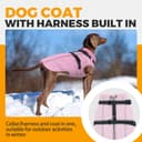 Thumbnail 1 de Lelepet Dog Coat with Harness Built In Water-Resistant Pink 3XL 🐶