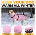Thumbnail 2 de Lelepet Dog Coat with Harness Built In Water-Resistant Pink 3XL 🐶