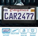 Thumbnail 2 de Lengnoyp Matte Black License Plate Frame 2 pcs 🚗