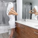 Thumbnail 1 de LiBa 72x72 Waterproof PEVA Shower Curtain 🚿