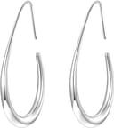 Thumbnail 5 de Lightweight Teardrop Hoop Earrings for Women – 14k Gold Plated ⌚