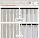Thumbnail 5 de Linen Blackout Double Layer Curtains 72" L 🪟