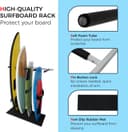 Thumbnail 2 de LINGVUM Vertical Wall Rack for Surfboards ⚓