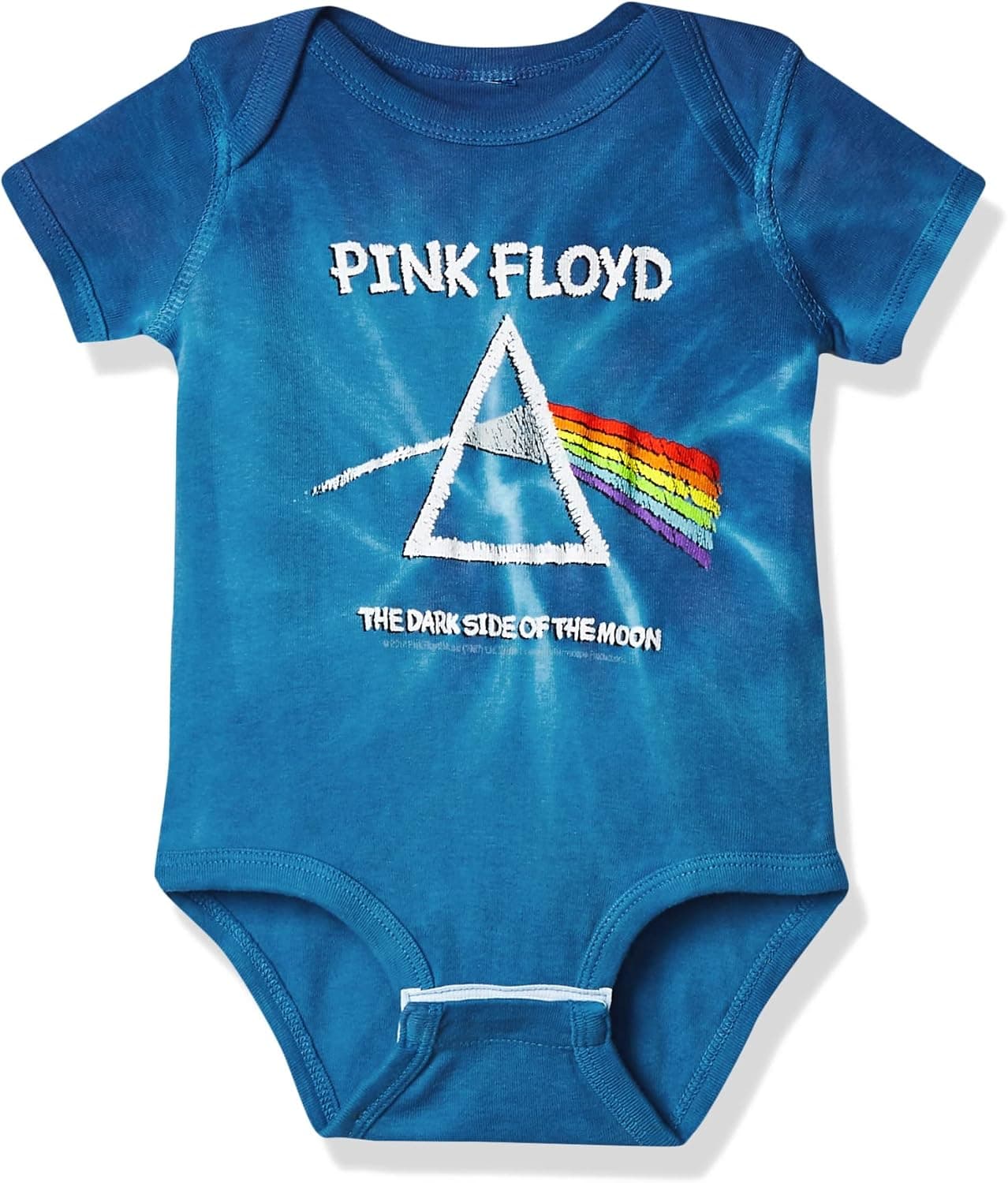 Liquid Blue Pink Floyd Dark Side baby-girls Onesie 🎽