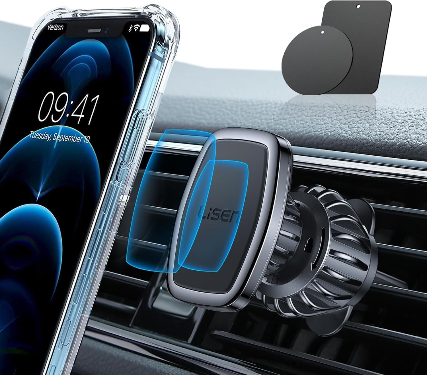LISEN Magnetic Phone Holder for Car 6 magnets 📱