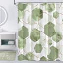 Thumbnail principal de Litabel Sage Green Shower Curtain 72x72 in 🚿