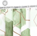 Thumbnail 5 de Litabel Sage Green Shower Curtain 72x72 in 🚿