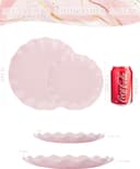 Thumbnail 2 de LIYH Pink Scalloped Party Plates 24 pcs 🍽️