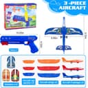 Thumbnail 2 de LJZJ 3 Pack Airplane Launcher Toy with LED 🎯✈️