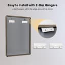 Thumbnail 5 de LoaaO 28x36 Bronze Bathroom Mirror with Brushed Frame 🪞