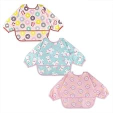 Long Sleeve Baby Bibs 6-24 Months with Sleeves 🍼
