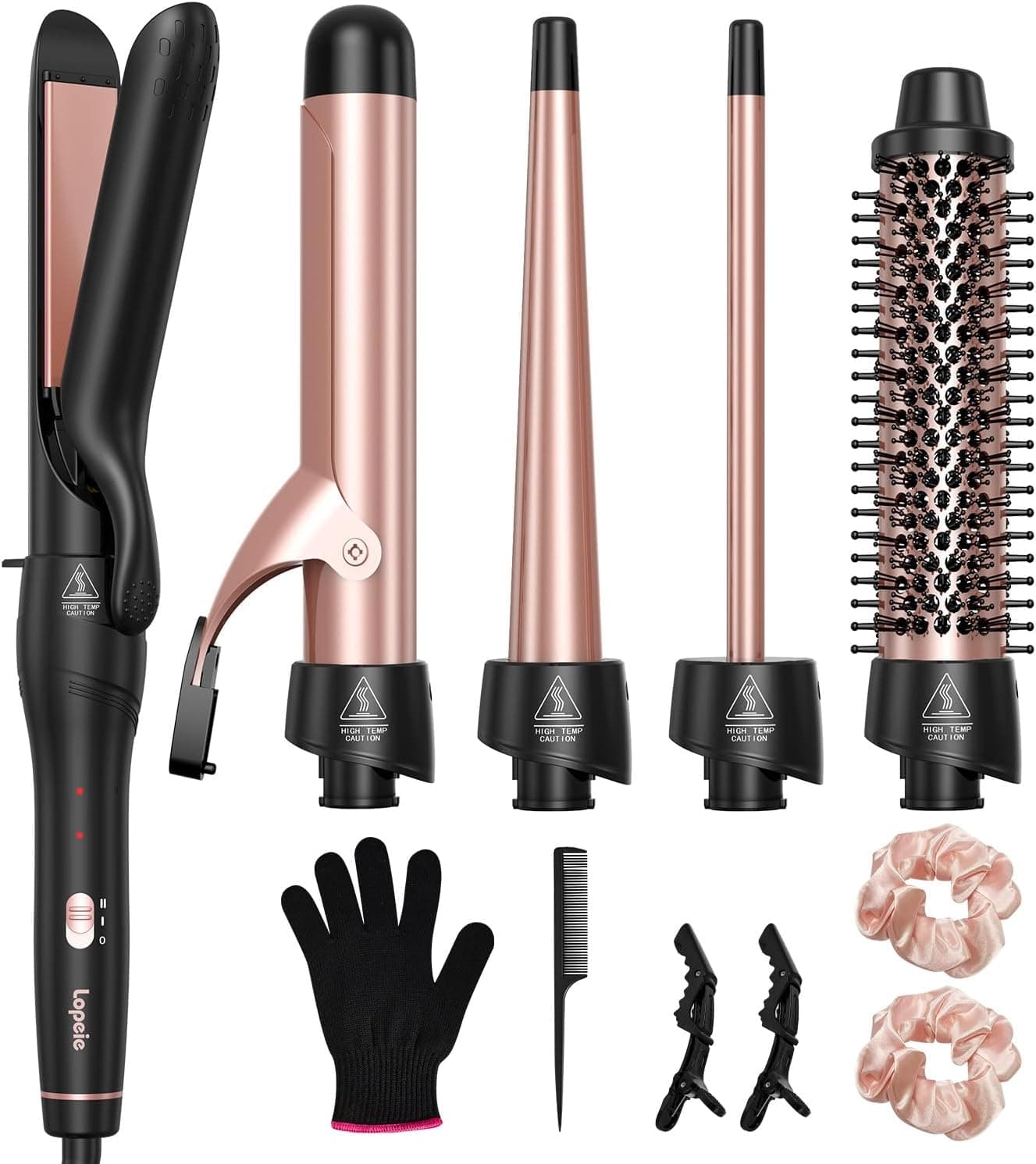 Lopeie 5-in-1 Curling Iron 1/2–1½" set 💇♀️