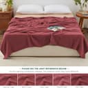 Thumbnail 5 de Love's Cabin Muslin Blanket 108"x90" king size 🛏️