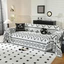 Thumbnail principal de LUFEIJIASHI Boho Sofa Cover 71" for 3-Cushion Couch 🛋️