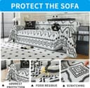 Thumbnail 2 de LUFEIJIASHI Boho Sofa Cover 71" for 3-Cushion Couch 🛋️