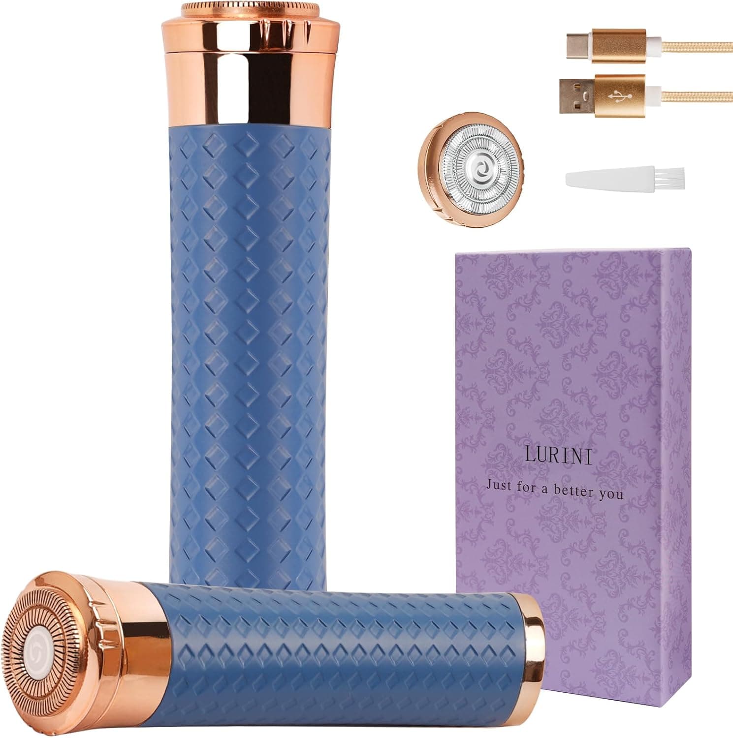 Lurini Facial Hair Remover Painless Rechargeable 🎀