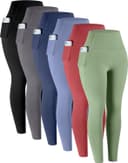Thumbnail 6 de LZYVOO High-Waist Yoga Leggings with Pockets 6-pack 🩳