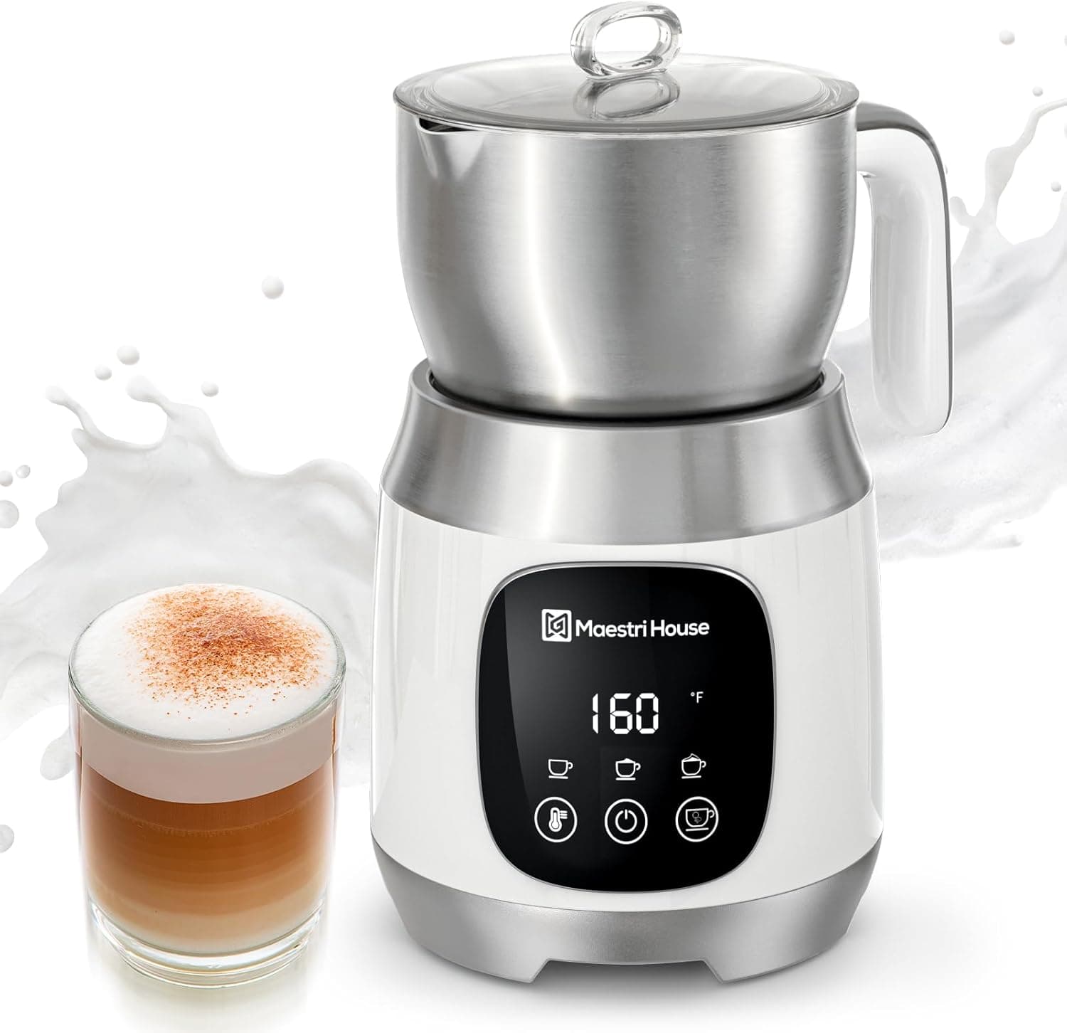 Maestri House Milk Frother 600ml ⌚