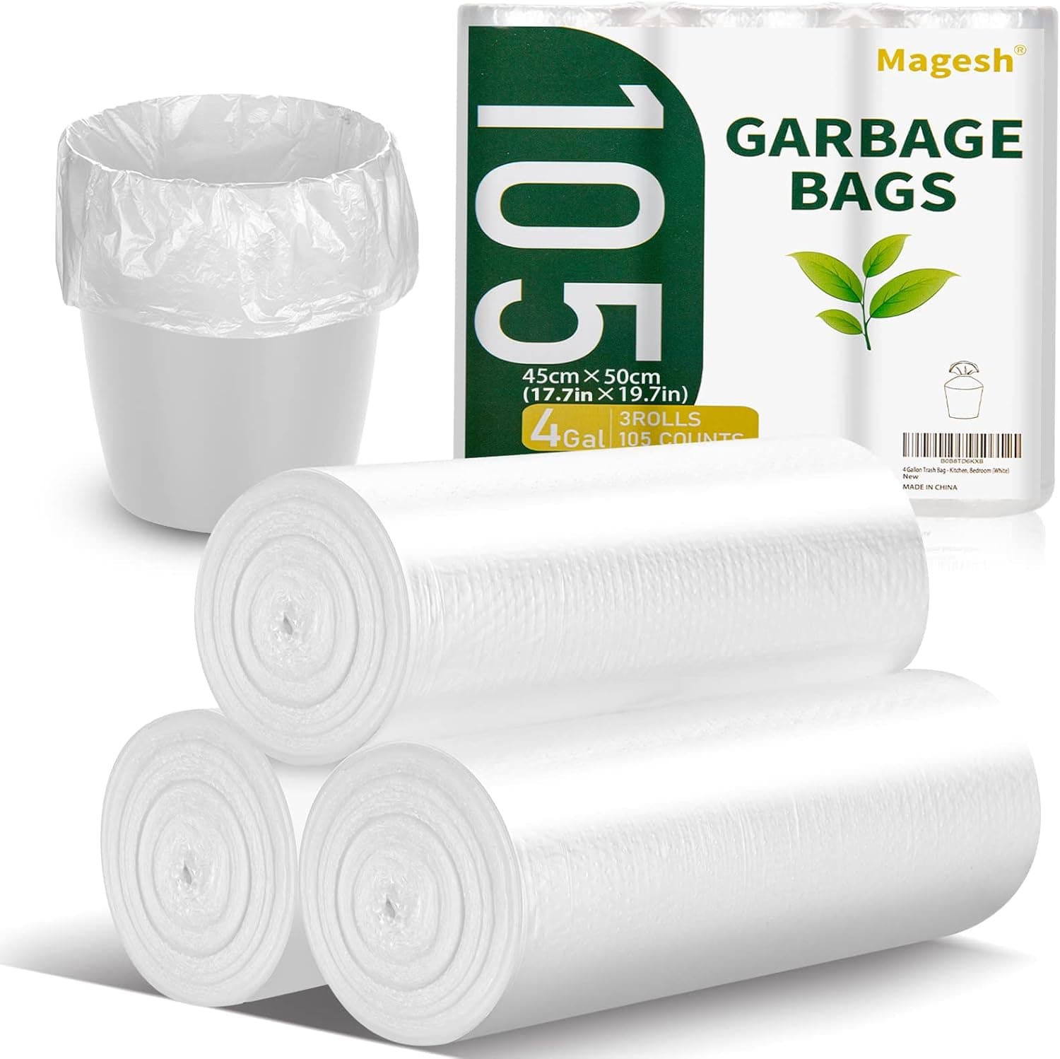 Magesh 4-Gallon Trash Bag, 105 Bags ⚙️