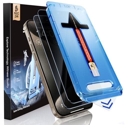 MAGIC JOHN iPhone 15 Pro Max privacy glass 2-pack 📱