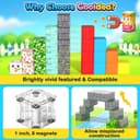 Thumbnail 2 de Magworld 108PCS Magnetic Building Blocks 1 in 📦