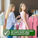 Thumbnail 5 de Mandala Crafts 85 Purple Nylon Zippers for Sewing 🧵