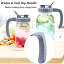 Thumbnail 1 de Mason Jar Pitcher 64 oz Glass Pitcher with Handle 🥤