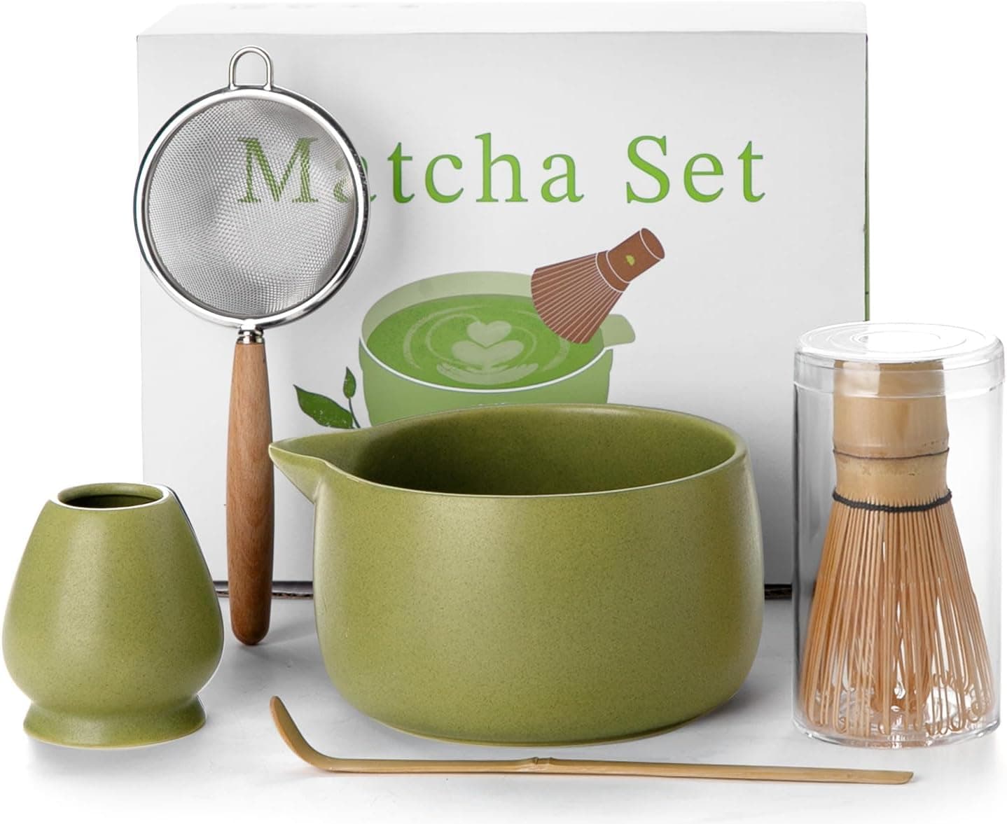 Matcha Whisk Set 20 oz Japanese Tea Kit 🍵