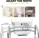 Thumbnail 2 de Medical king Toilet Safety Rail Adjustable 1 Stand Alone 🚽