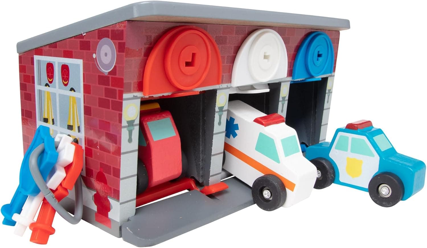 Melissa & Doug Wooden Rescue Vehicles 7-piece set 🚗