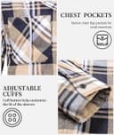 Thumbnail 3 de 5 Pack Men's Flannel Shirt Plaid Hoodie, Long Sleeve 👕