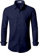 Thumbnail 1 de Men's Slim Fit Dress Shirt long sleeve shirt 👔