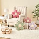 Thumbnail 4 de Mepherl Black Flower Shaped Pillow 13.7" Flower Throw Pillow 🟡🎯?