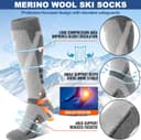 Thumbnail 5 de Merino Wool Ski Socks 3-Pack — Thermal Knee-High 🧦