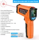 Thumbnail 2 de MESTEK Infrared Thermometer Gun −58°F to 1472°F 📷