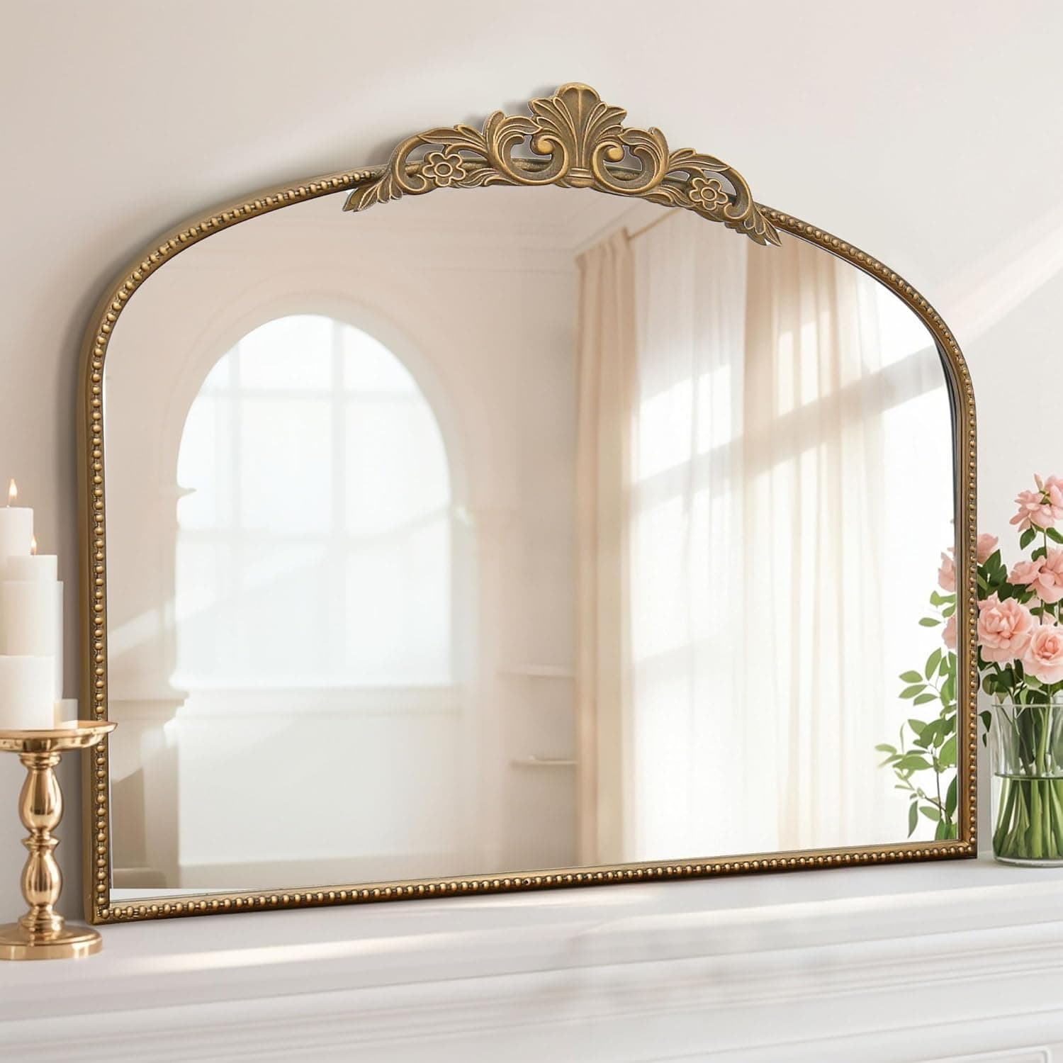 Micasso Large Gold Antique Mirror 40"x30" 🪞