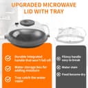 Thumbnail 4 de Microwave Splatter Cover Lid 10.2 Inch ⌚