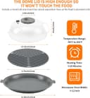 Thumbnail 5 de Microwave Splatter Cover Lid 10.2 Inch ⌚