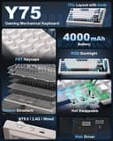 Thumbnail 1 de MIKIBY Y75 75% Gasket Wireless Mechanical Keyboard ⌨️