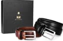 Thumbnail 4 de MILORDE Men's Leather Dress Belt 2-Pack for Work and Casual 👔