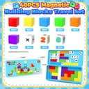 Thumbnail 2 de Minecftoy Magnetic Blocks Mini Travel Essentials Set 🧸