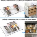 Thumbnail 4 de MIUKAA Clear Acrylic Spice Drawer Organizer 13–26" 🌿