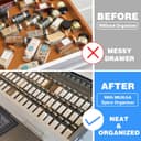 Thumbnail 5 de MIUKAA Clear Acrylic Spice Drawer Organizer 13–26" 🌿