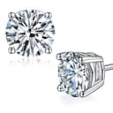 Thumbnail principal de Moissanite Stud Earrings Sterling Silver 925 for Women 📷