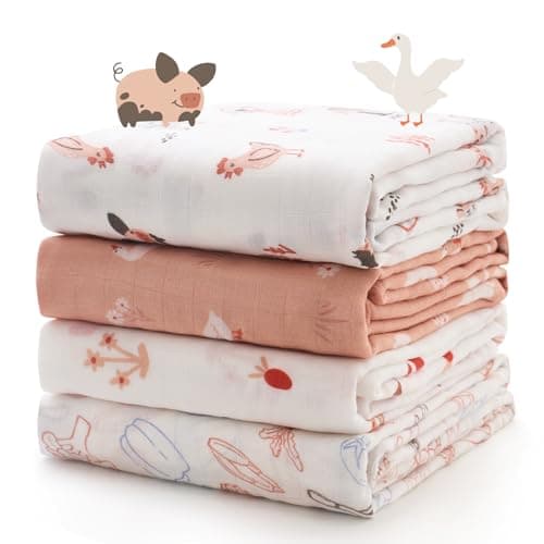Momcozy Muslin Swaddle Blanket 47" 🧸