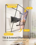 Thumbnail 2 de monTEK 0.77" Ultra Slim TV Wall Mount for 43-90 Inch TVs 📺
