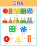 Thumbnail 5 de Montessori Wooden Shape Sorter Toy for Ages 1-3 🧸