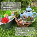 Thumbnail 2 de Mood Lab Fairy Garden Miniature Teapot House 7.1" 🏡