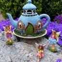 Thumbnail 4 de Mood Lab Fairy Garden Miniature Teapot House 7.1" 🏡