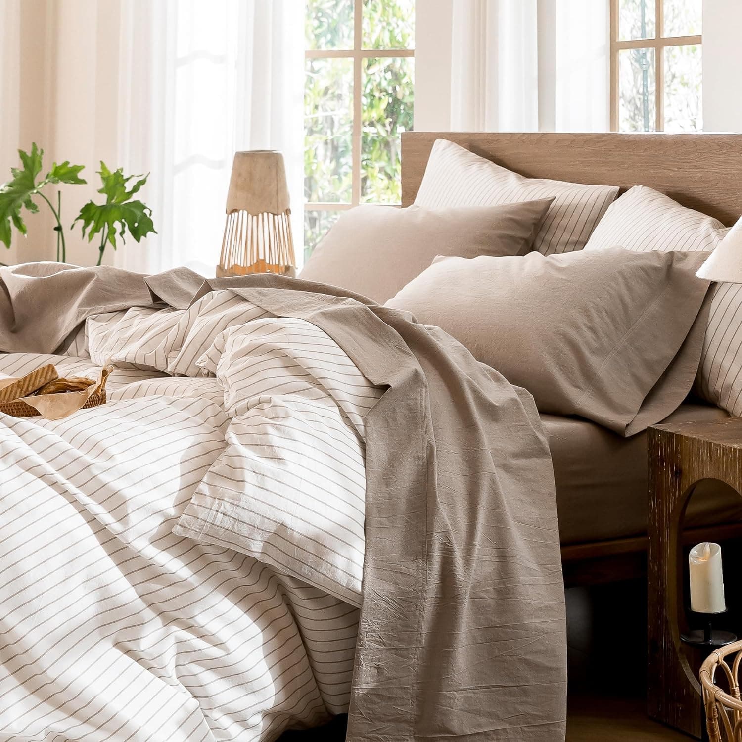 MooMee Bedding Sheet Set King 100% Cotton 🛏️